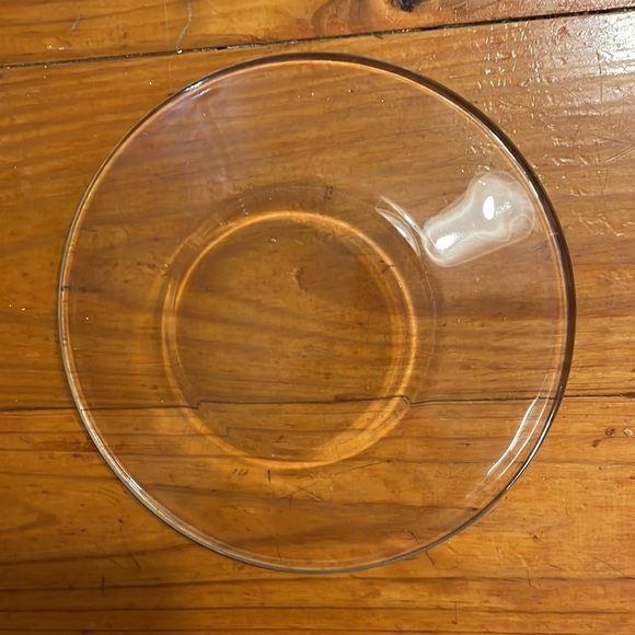 Set of EIGHT 8” heavyweight 1/4” thick curved edge glass salad dessert plates - Picture 13 of 15